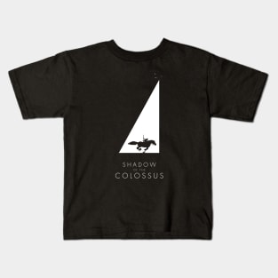 Shadow of the Colossus - Sanctuary silhouette white Kids T-Shirt